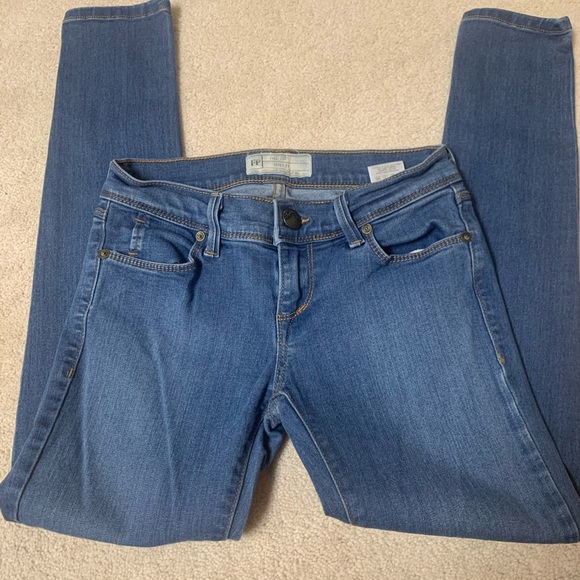 Free People Blue Skinny Jeans - Picture 2 of 4